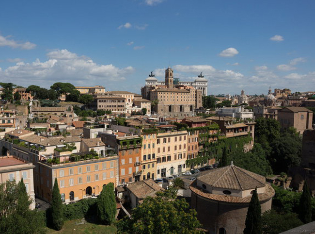 Вид на Рим с холма Палатин