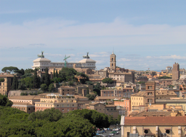 Вид на Рим с холма Авентин